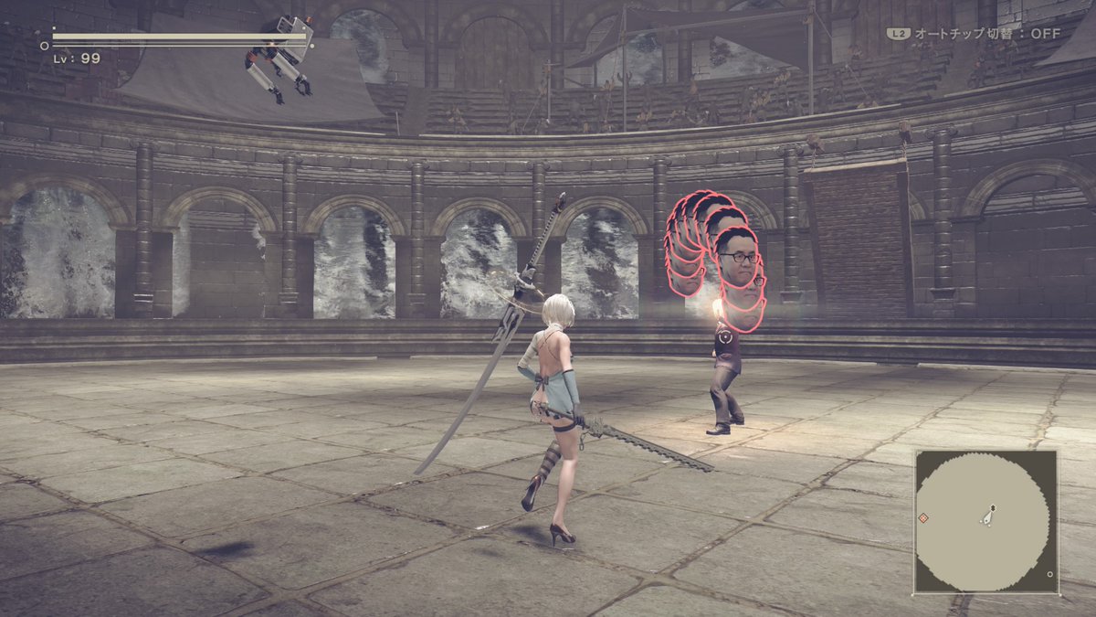 はるす Ff14マンドラ鯖 Ar Twitter ニーア オートマタ Dlc 社長戦面白かった 結構強いのでビックリした 笑 Nier ニーア