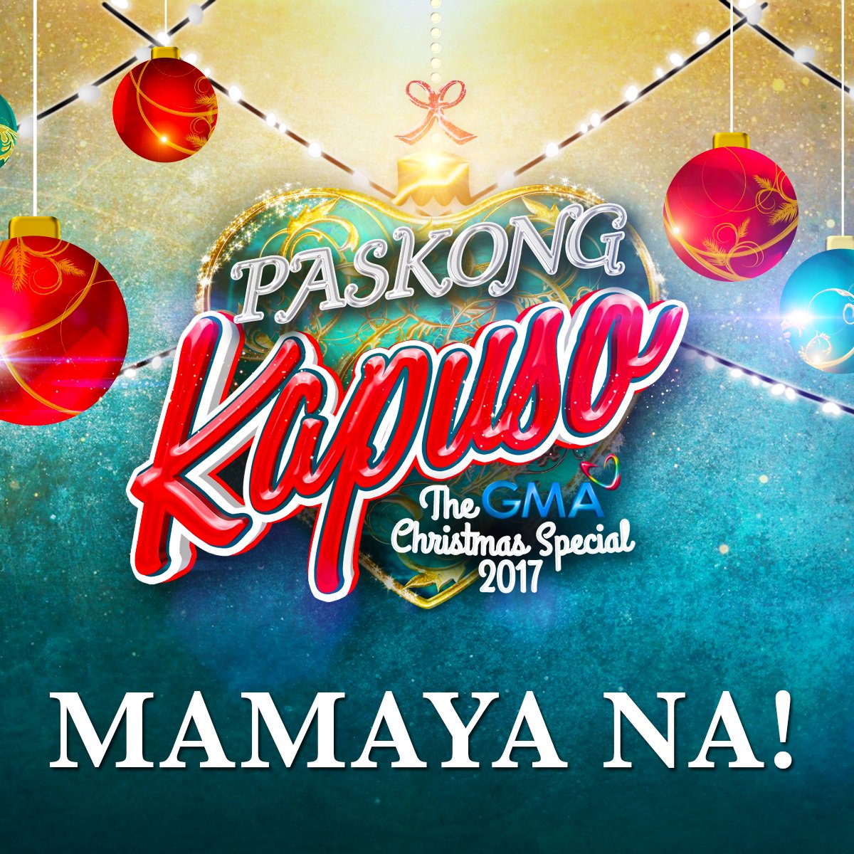 GMAmlftsph's tweet photo. RT if you watching of #PaskongKapuso The GMA Christmas Special https://t.co/zOW79LHqYC