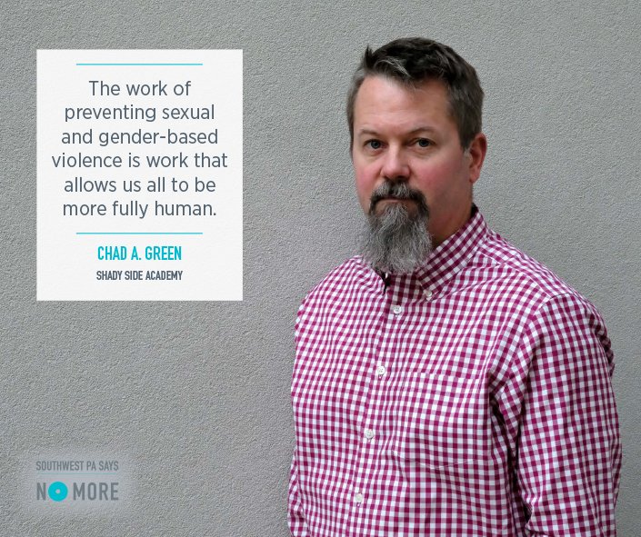 SWPANoMore's tweet photo. Our community is committed to ending sexual and domestic violence. To see others who are speaking out like Chad Green, visit the #VIPProject gallery: https://t.co/7cbeIoCpqV. https://t.co/Ckz2MF5D7T