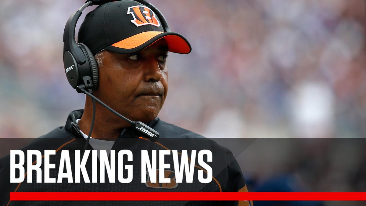 SportsCenter's tweet photo. Breaking: After 15 seasons with the Cincinnati Bengals, Marvin Lewis is planning to leave the team to pursue other opportunities after this season, sources told @AdamSchefter. https://t.co/7VUH4Bnp1i