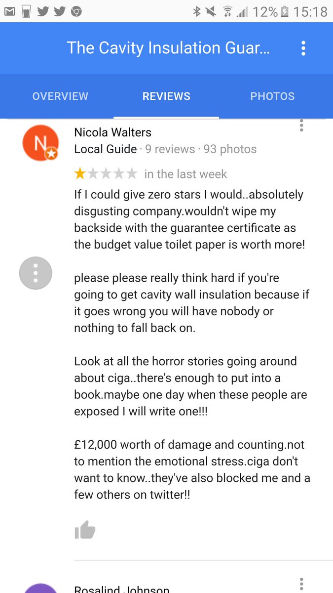 Here is my review on #ciga #cavitywallinsulation #scandal