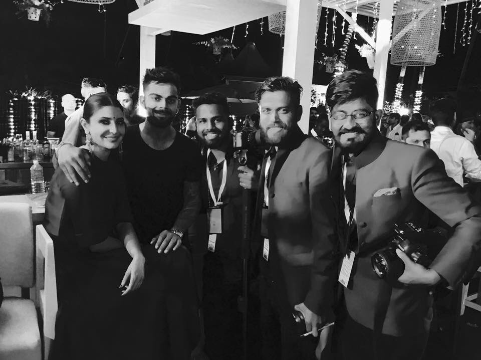 NurseryCenter's tweet photo. @AnushkaSharma & @imVkohli while at @YUVSTRONG12 & @hazelkeech's wedding in Goa last year 💜 #Virushka #YHPL https://t.co/LoYVCJHgnw