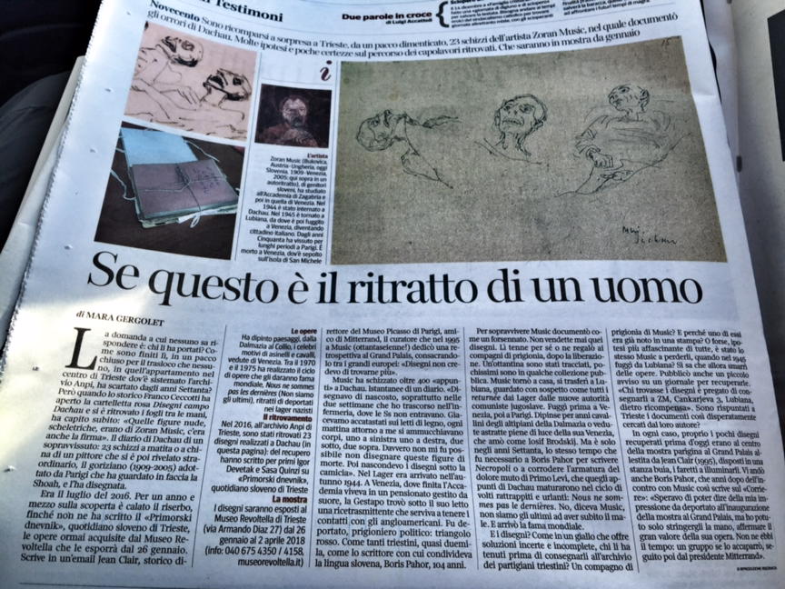 poljankadolhar's tweet photo. Bell'articolo di @mgergolet @La_Lettura sui disegni ritrovati di Zoran Music #trieste @Anpinazionale  @primorskiD https://t.co/sBsYVh6ZLs