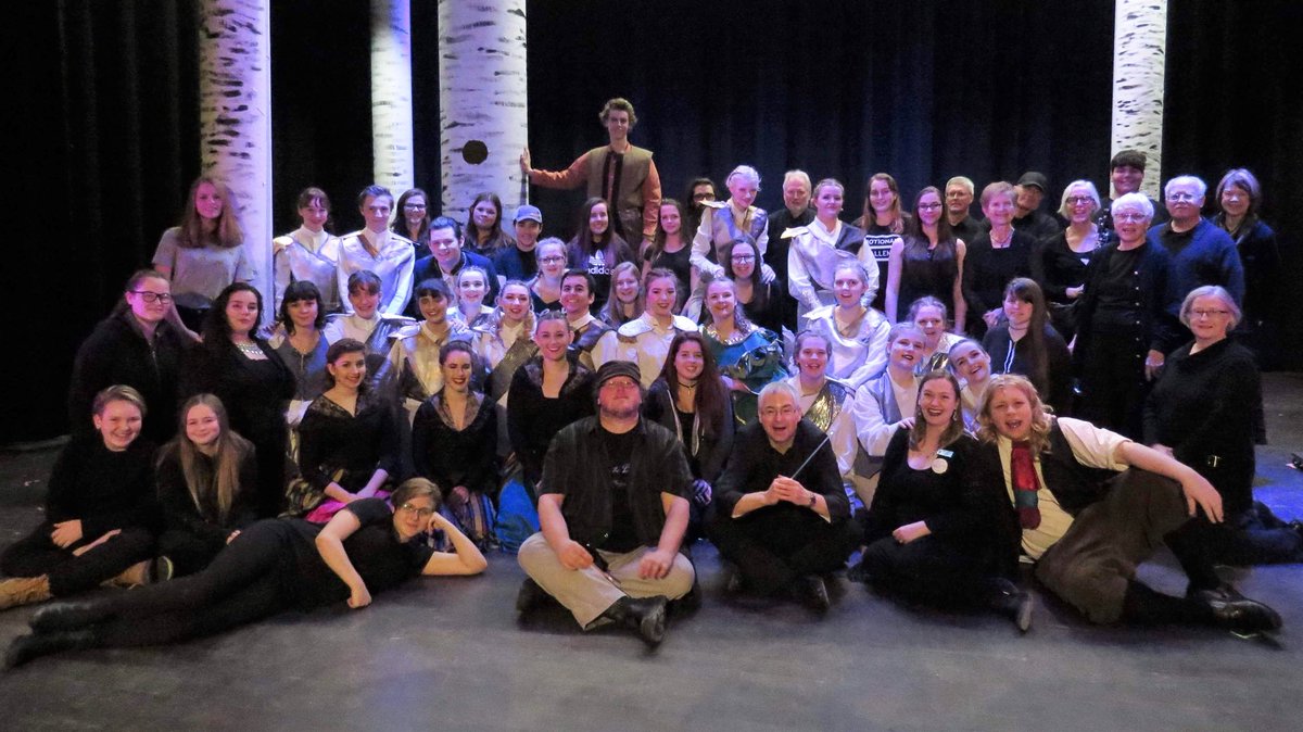 TASmusical's tweet photo. That’s a wrap! Thank you to the more than 150 TAS staff, students, community volunteers, and sponsors, who made Cinderella possible! We had an amazing time and hope you did too! Stay tuned for our next show in 2018/2019 “Impossible things are happening every day”🎶💜 #ptbo https://t.co/LA0LKIrLmg