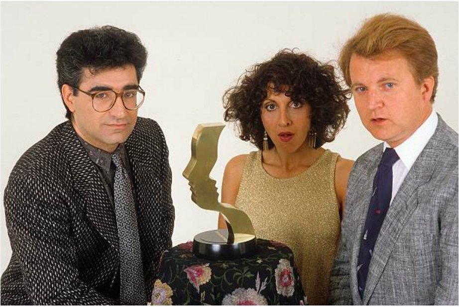 Happy birthday Eugene Levy.
With his SCTV colleagues Andrea Martin & Dave Thomas
Donaldson Collection, 1980 