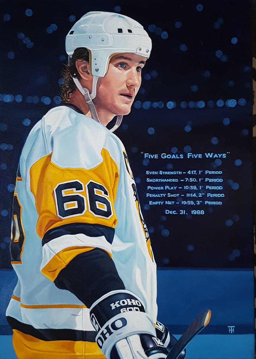 Tony Harris On Twitter: "Here Is A Closer Look At My Painting Presented To  Mario Lemieux At Last Nights #Winterclassic. Thanks @Nhl For Trusting Me  With With This Very Cool Commission "5
