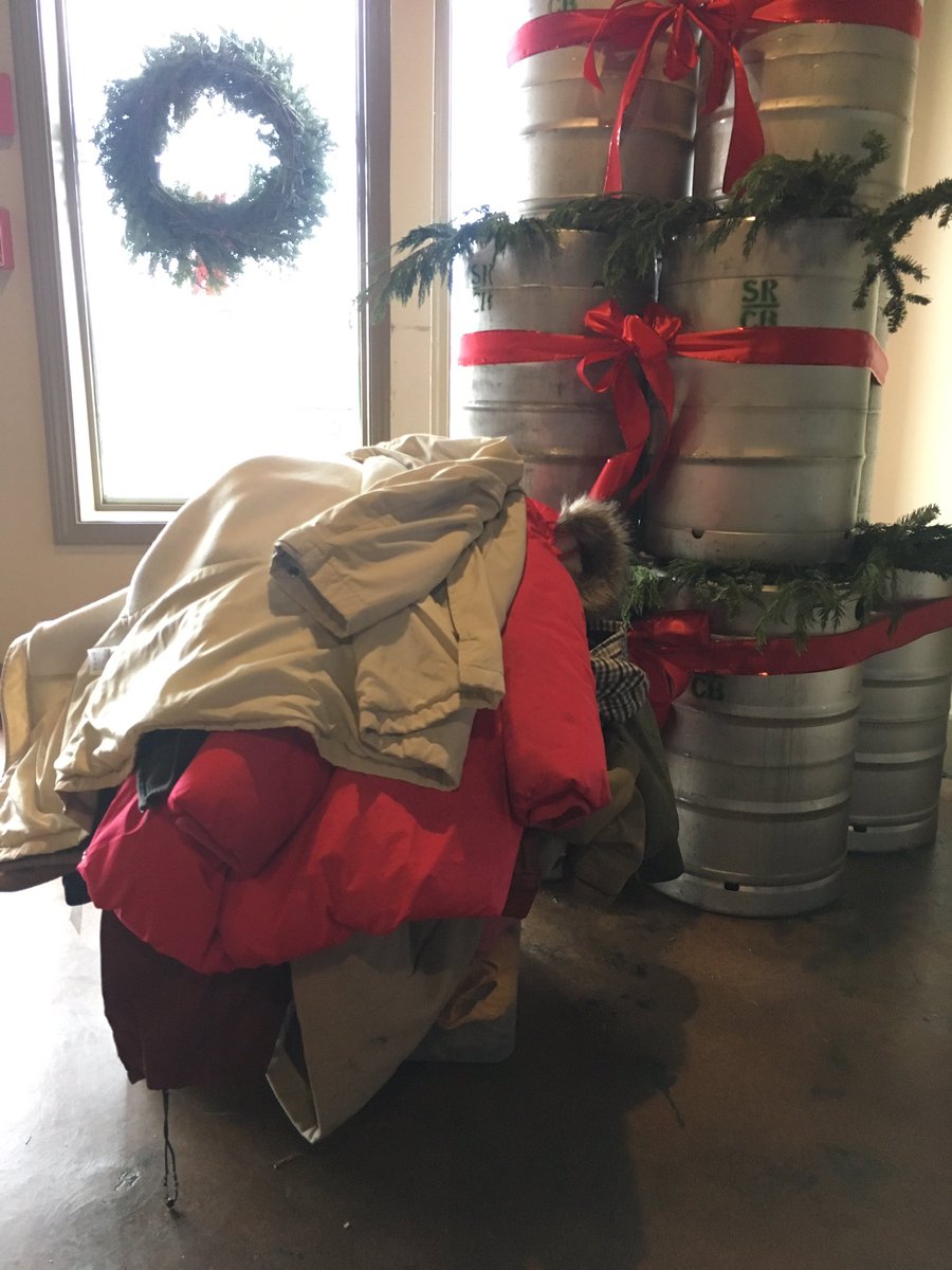 We were overwhelmed by how many coats y'all brought us yesterday, so let's keep it rolling today! 

We're open from 12-6pm