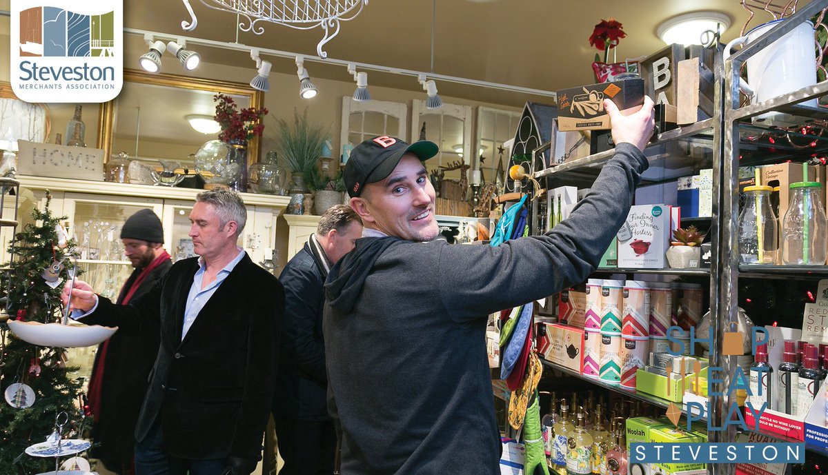 StevestonSMA's tweet photo. The best Christmas shopping is in Steveston #ShopSteveston #ShoppingGuys @PiecesSteveston https://t.co/HXQIOlYwxV
