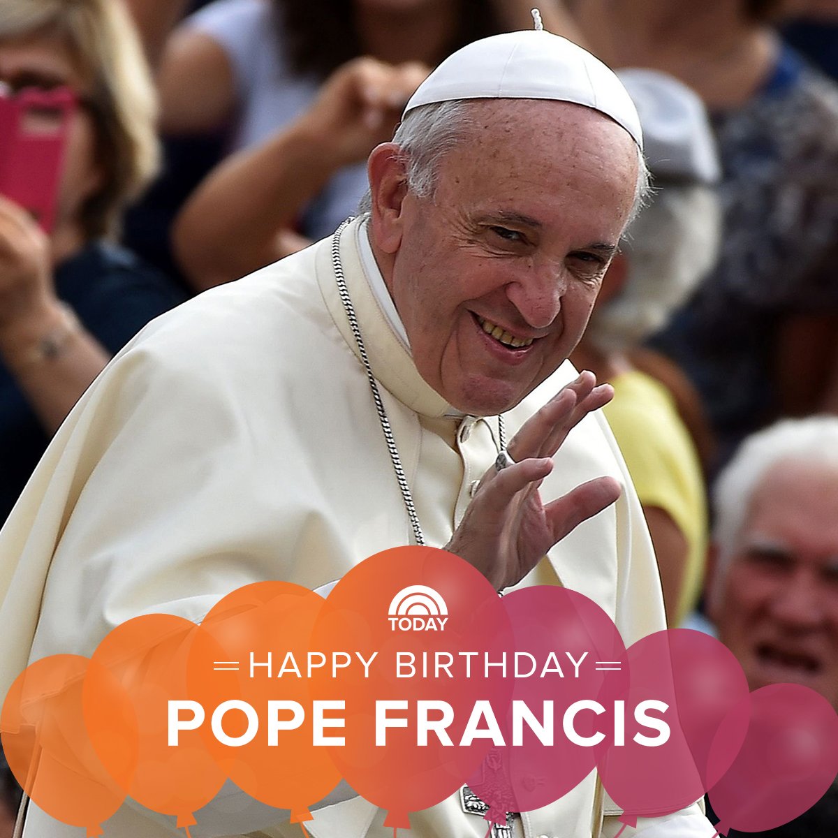 Happy birthday to His Holiness Pope Francis!  