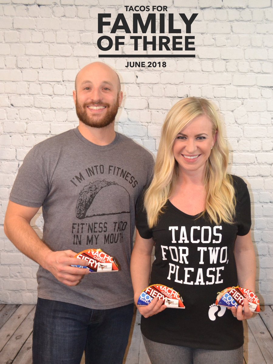 JenPerryBV's tweet photo. @tacobell we are living mas! My 1st trimester has been the Tbell pregnancy diet🤰🏼🛎 Maybe you can sponsor our baby shower? 🌮🌮🌮 #tacobellbaby https://t.co/iVDb5u4bju