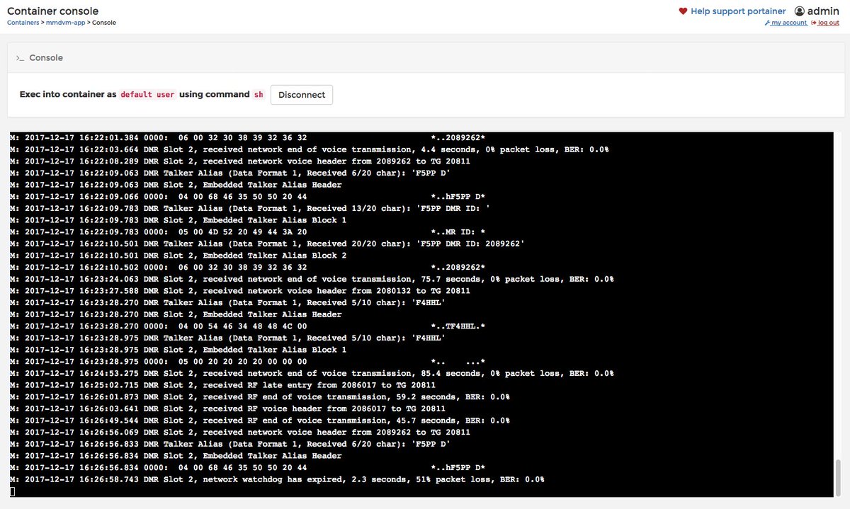 f4hlv's tweet photo. Test #MMDVMHost on Docker 😍 with Alpine Linux
Image (225,4Mo) compatible Windows, Mac and Linux https://t.co/aNJ8nIo2Rv