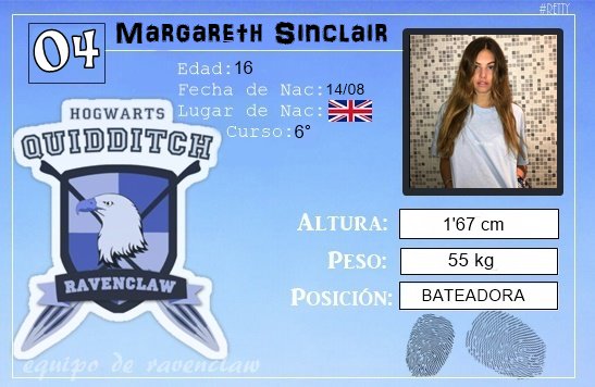 ➤ <a href="/maggiesuis/">Margareth Sinclair.</a> : Bateadora.