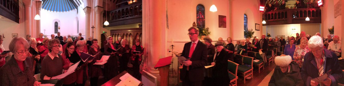 RevDrSi's tweet photo. Packed for Enmore Green carol service - thank you choir https://t.co/iVO9cfDaro