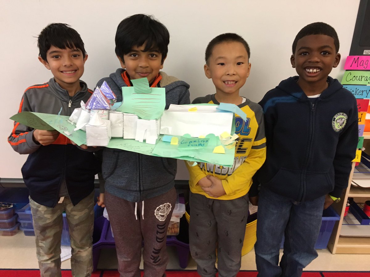 NatalieBenco's tweet photo. STEM 10 using shapes to build a house for a gingerbread person- engineering design and process is #fullSTEAMahead https://t.co/HzavLkVs7h