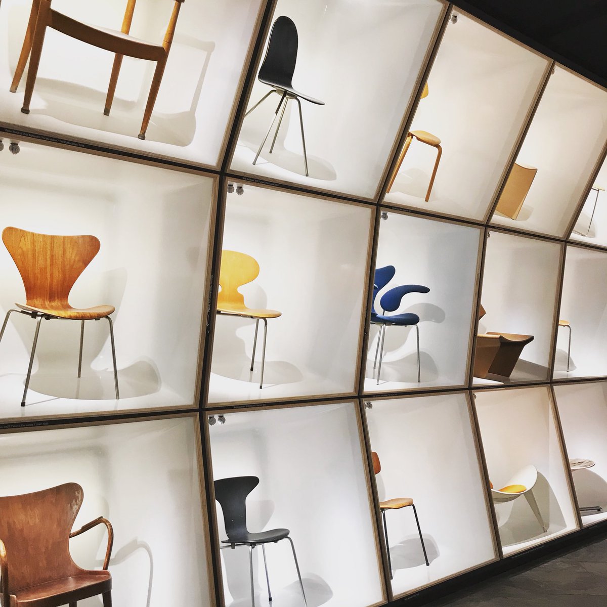 In chair heaven @DesignmuseumDK #danishdesign #ArneJacobsen