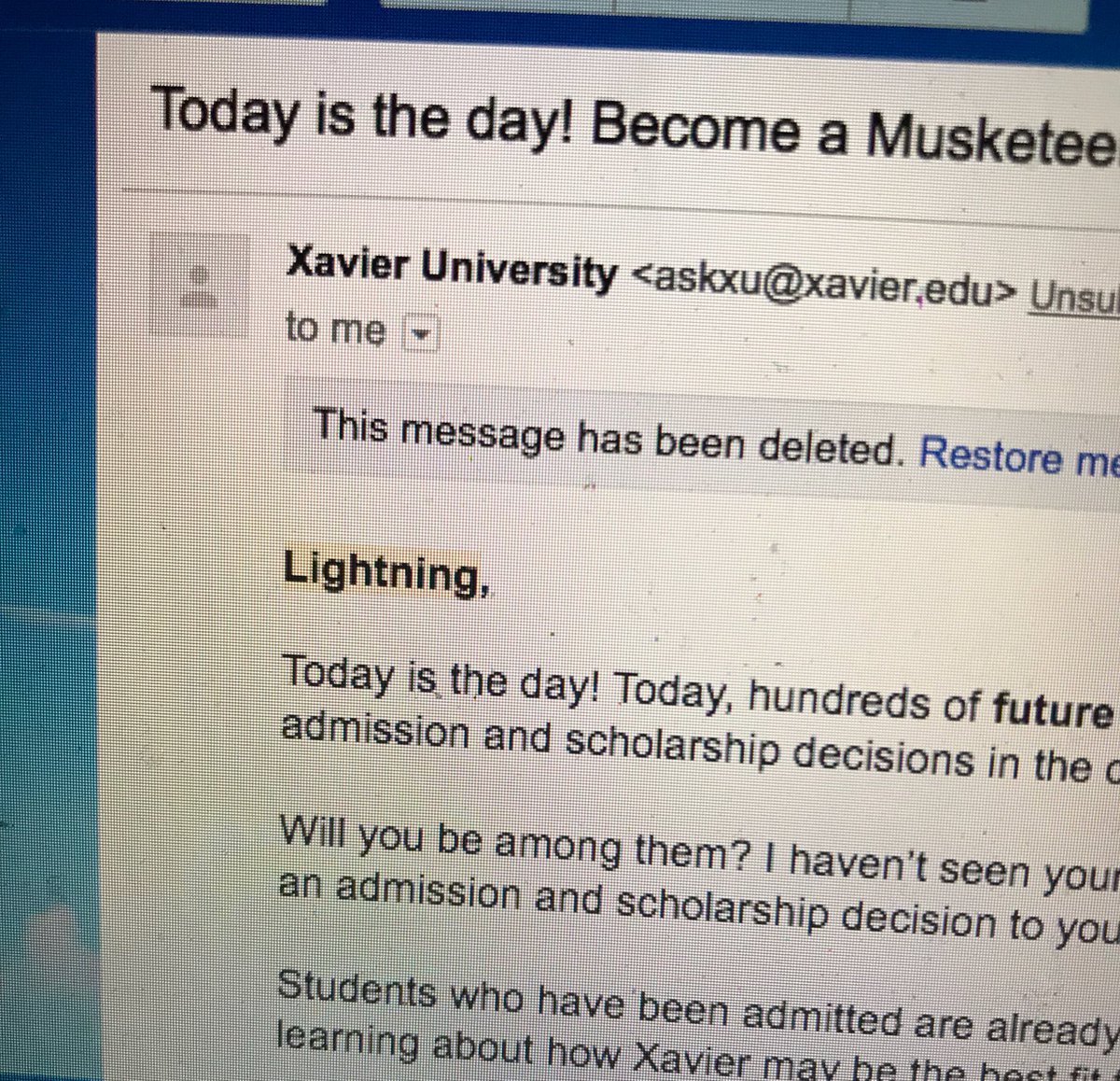 cdaug19's tweet photo. put lightning as my nickname on the common app as a joke and forgot to change it for 3 months https://t.co/laDPWFQbF6