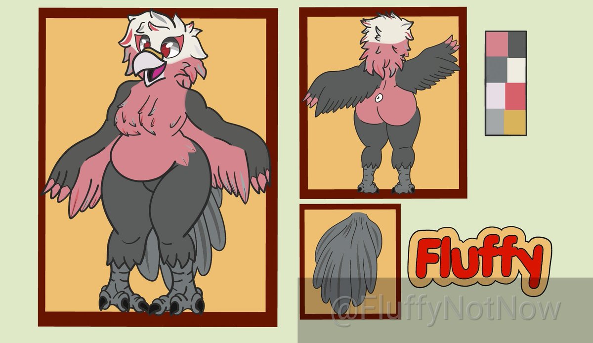 FluffyNotNow's tweet image. Hey guys! So this is as far as I have right now for mis fluffy. Her ref will get updated eventually #furryart #furry