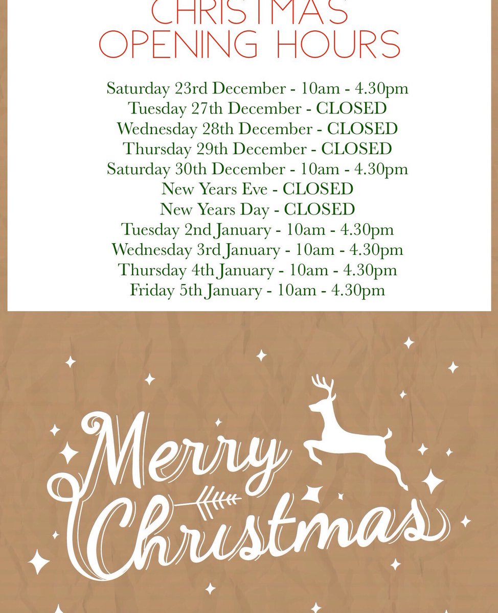 ilovepaintpot's tweet photo. We’re open Tuesday - Saturday next week from 10am - 4.30pm🎨 #Christmas #openinghours https://t.co/bnu8JZlIdt
