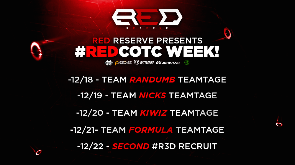 Nordavindgg's tweet photo. #RedCOTC Week starts tomorrow! Which team do you think will have the best teamtage? https://t.co/M8xY6rjc9L