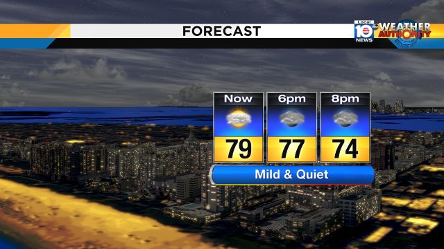 It's a nice wrap to your weekend! Looks great this evening... Mainly dry with temperatures in the 70s https://t.co/HL0RSooizQ