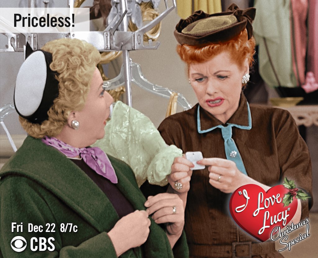 Cbs Twitter This Friday You Won T Want To Miss Priceless Have You Ever Seen The Long Lost I Love Lucy Christmas Episode