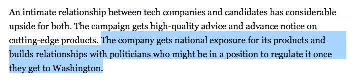 Election internet influence ops: An important study of Silicon Valley's role in the election reveals embedded teams that made companies like Google, Facebook and Twitter extensions of political campaigns — and a hidden form of influence and lobbying.  https://www.politico.com/story/2017/10/26/facebook-google-twitter-trump-244191