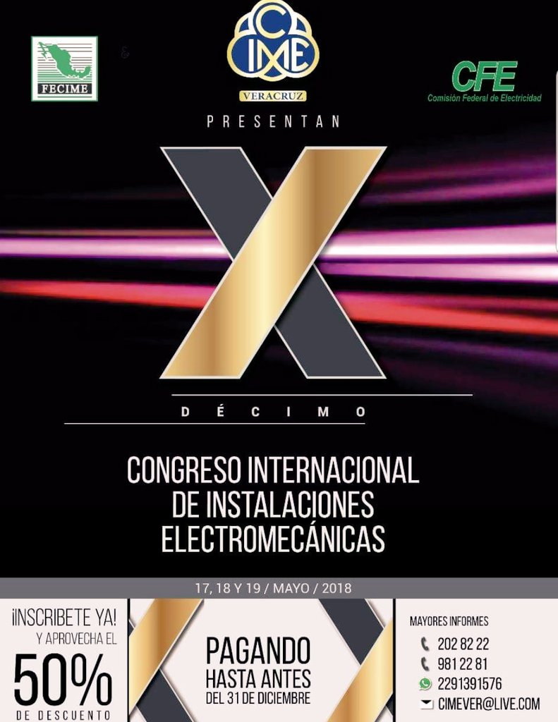 El aguinaldo tambien sirve para invertir en educación. Inscríbete a nuestro décimo Congreso Internacional antes del 31 de Diciembre y obten el 50% de descuento en tu acceso total al evento. #SoloIngenieros #FelizDomingo #México