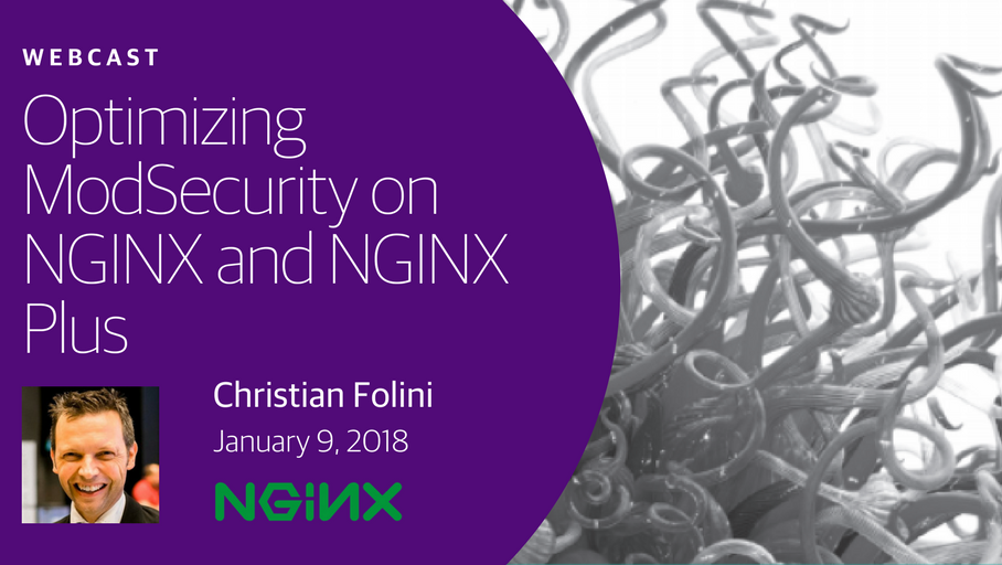 oscon's tweet photo. Christian Folini @ChrFolini on optimizing ModSecurity on @NGINX and #NGINX Plus - sign up for this webcast today: https://t.co/l1cRIVG9WC https://t.co/whoRZEWaip