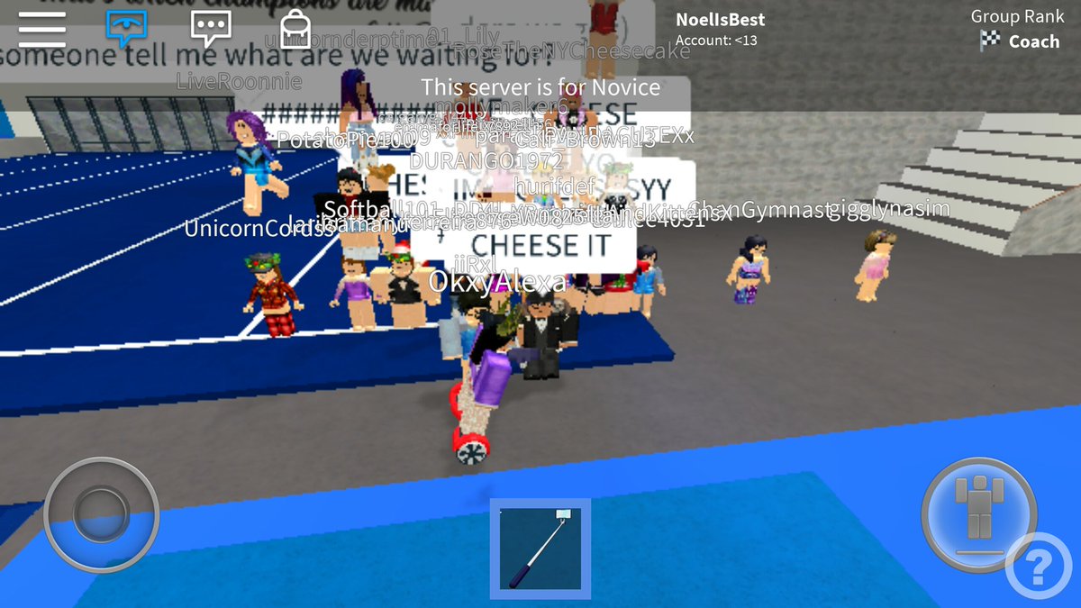 NoelRoblox's tweet photo. @RobloxGymnastic A pic from yesterdays comp! Had tons of fun! 💕😘 https://t.co/l1tyMUYYpP