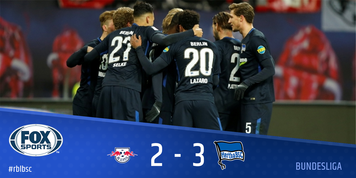 ESPNnl's tweet photo. 🏟 | Hertha BSC krijgt al na tien minuten een rode kaart, maar wint met een man minder toch van RB Leipzig! #rblbs https://t.co/mZ2EKFJkKK