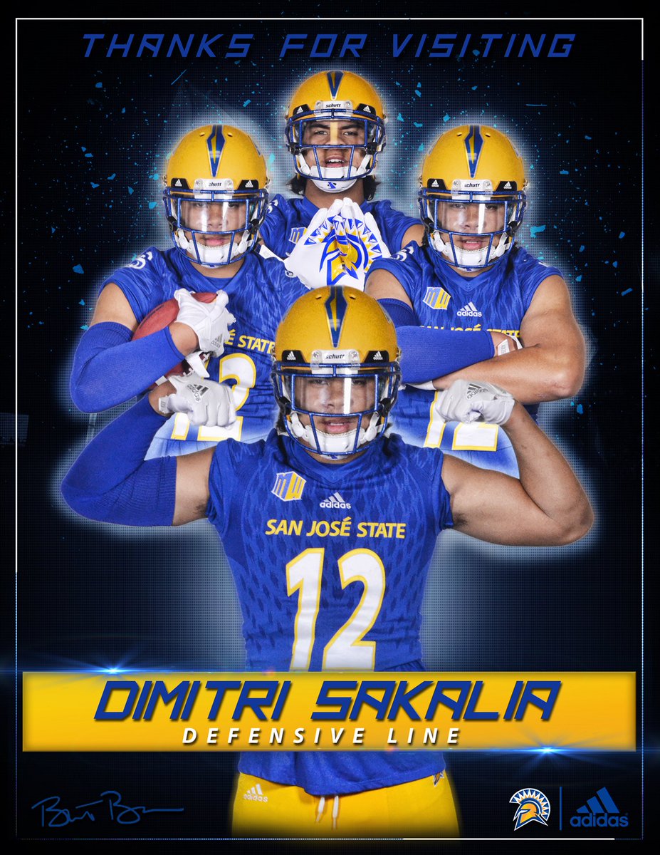 DSakalia_OBM's tweet photo. Officials Visit Was Amazing!!! I Can’t Wait To Be Apart Of Something Great!!! #SpartanUp #BayRaised @CoachBojay @coachbrennan @Fredguidici @Coach_Seumalo @CoachThienes https://t.co/n9y30sJpFC