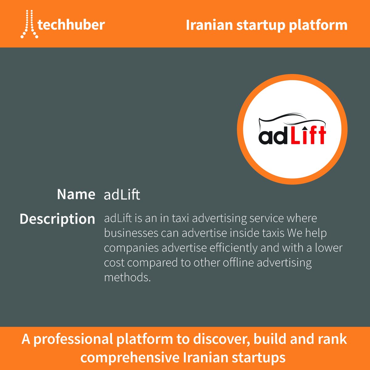 techhuber's tweet photo. https://t.co/udp4LEutl0

#startup #adlift #taxi #advertising #startup_introduction #استارتاپ #تبلیغات_درون_تاکسی
@adLift_ir https://t.co/AZsFMKdziL