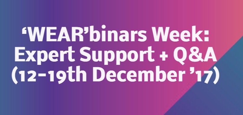 WEARsustain's tweet photo. Fabulous final webinar no. 3 - Tues 19th Dec 
With @davesandbach @hranaivoson + Q&amp;A
#Legal #IP #IPRS #contract considerations in co-developing #wearables #etextiles prototyping and beyond
Essential for awardees &amp; applicants to https://t.co/6hb5PgoZLm 
https://t.co/8UR4onyLCj https://t.co/nZxFLCadMD