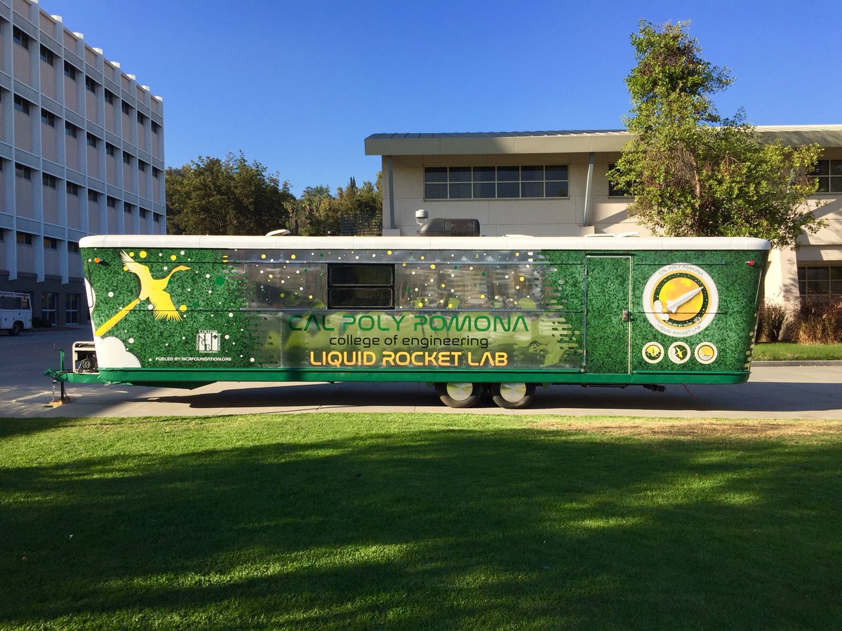 CPPLRL's tweet photo. Glad to have collaborated with @rendering_away who designed the graphics for our mobile lab! #cpplrl #CPP #calpolypomona #graphicdesign #Rocket #Space #college #University https://t.co/K2LjEGtcsd