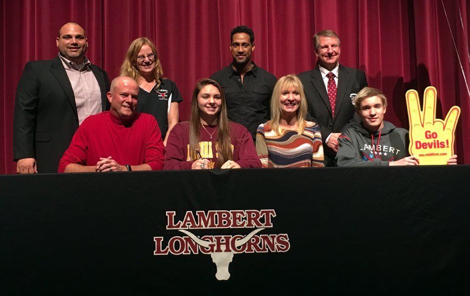 SwimDiveLambert's tweet photo. Congrats to Lilia Smith, a Longhorn, for committing to swim at Arizona State University! #hookem https://t.co/9ZZtFUKQ6V