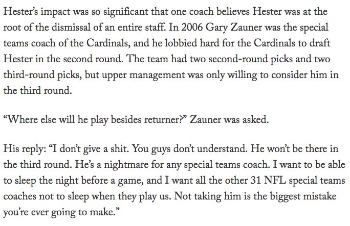 TheAthleticCHI's tweet photo. Did Devin Hester get an entire coaching staff fired? It’s very possible, @danpompei writes. https://t.co/aO40OO5dNU https://t.co/BggqJw27aT