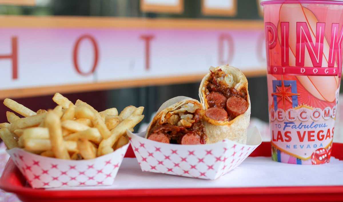 PinksLasVegas's tweet photo. Ditch the bun and go for the burrito. 
#burrito #hotdog #vegas #myfab5 #bestfoodworld https://t.co/JpwiR28903