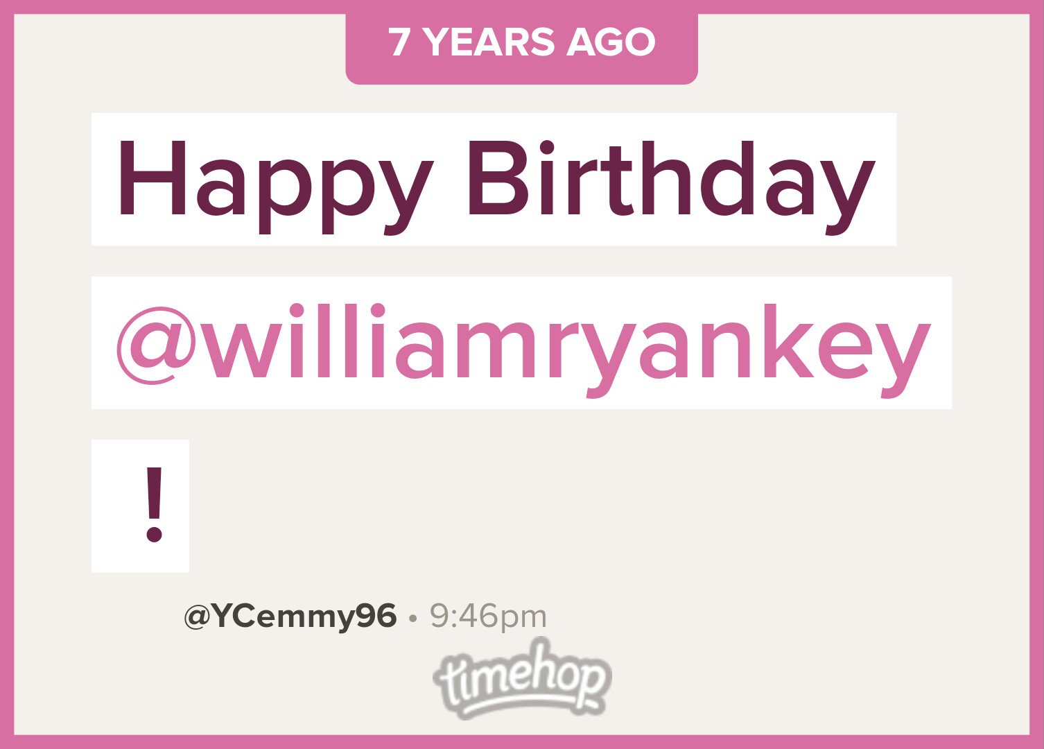 Literally my first message ever was to tell Ryan Key happy birthday. 

Happy birthday 