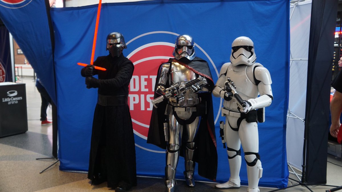 DetroitPistons's tweet photo. Star Wars Night going strong! https://t.co/wKoXbxgxCb