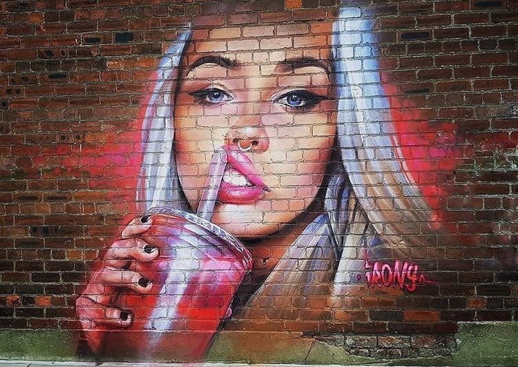 Street Art by @whoamirony in Liverpool