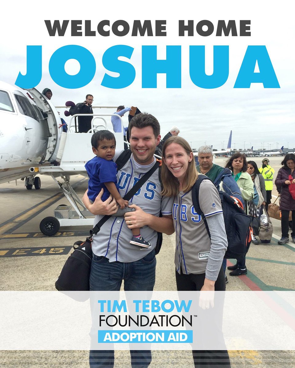 tebowfoundation's tweet image. Born in India, Joshua is now HOME with his forever family! To learn more about our Adoption Aid program, visit timtebowfoundation.org/adoption-aid