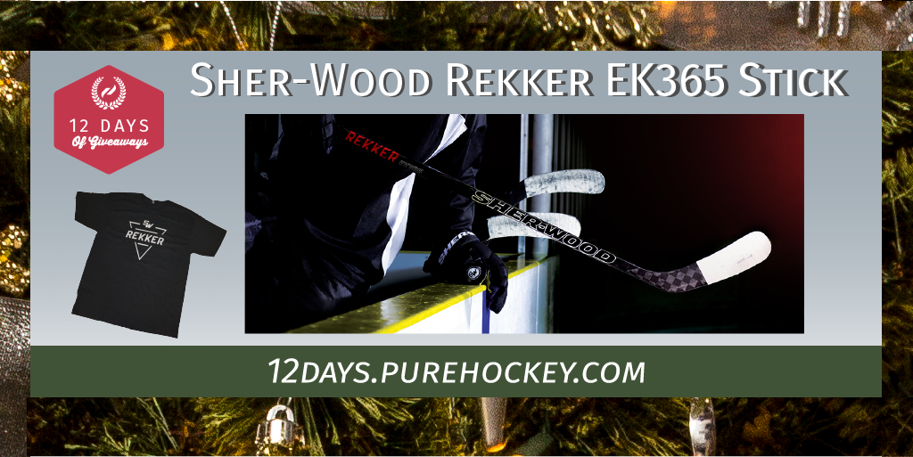 Day 7: Sher-Wood Hockey Rekker EK365

- Favorite &amp; retweet to increase your odds.
- Must be entered online @ 12days.purehockey.com to win.
- Winner announced tomorrow AM.
- Good Luck!