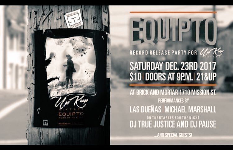 EQUIPTO's tweet photo. This Saturday, December 23rd at Brick &amp; Mortar. We are accepting donations of canned goods, clothes, gift cards in solidarity with my people at Food, clothing &amp; supplies for the Homeless.
If you don’t want to attend the show  that’s fine, just come by &amp; drop off whatever you can. https://t.co/PWE5FVVSIn
