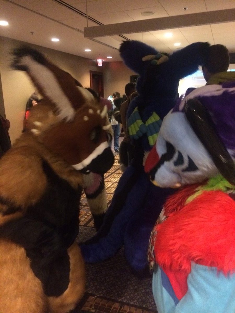 Zin_Stone's tweet photo. Just gonna post this pic from MFF. Of @CanvasDutchAD and @Telephonesqueak.

📷: @albirieo
#Furfest #mff2017 https://t.co/54GxQmmyQr