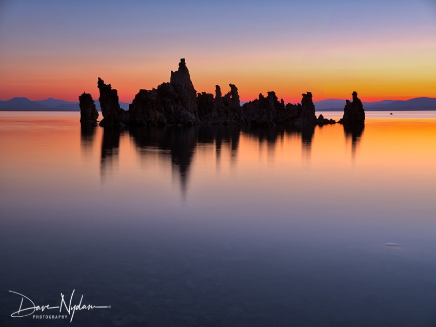 Early Sunrise at Mono Lake just outside Yosemite National Park in California.
