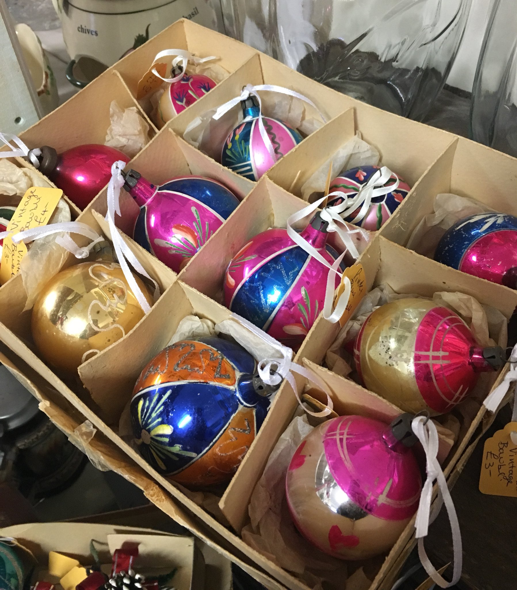 Matlock Antiques on Twitter "Vintage Christmas Baubles £3 each 