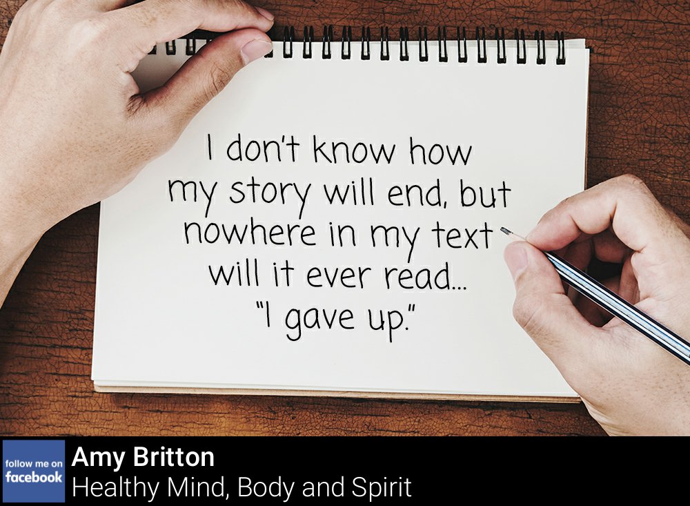 Who is committed to NEVER (and I mean) NEVER giving up?