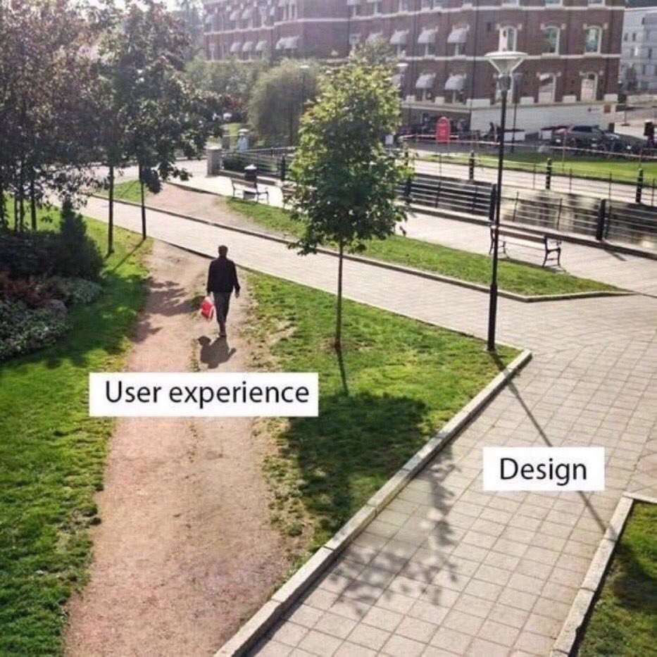 jmalvpal's tweet image. User experience vs. design. @ValaAfshar