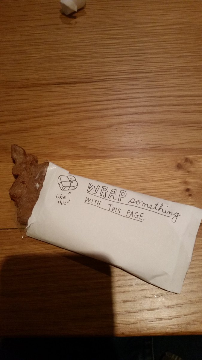 dremds's tweet photo. I wrapped myself a gingerbread Christmas tree made by my good self too #wrapsomething #wreckthisjournalgroup https://t.co/V6kkHbrSmK