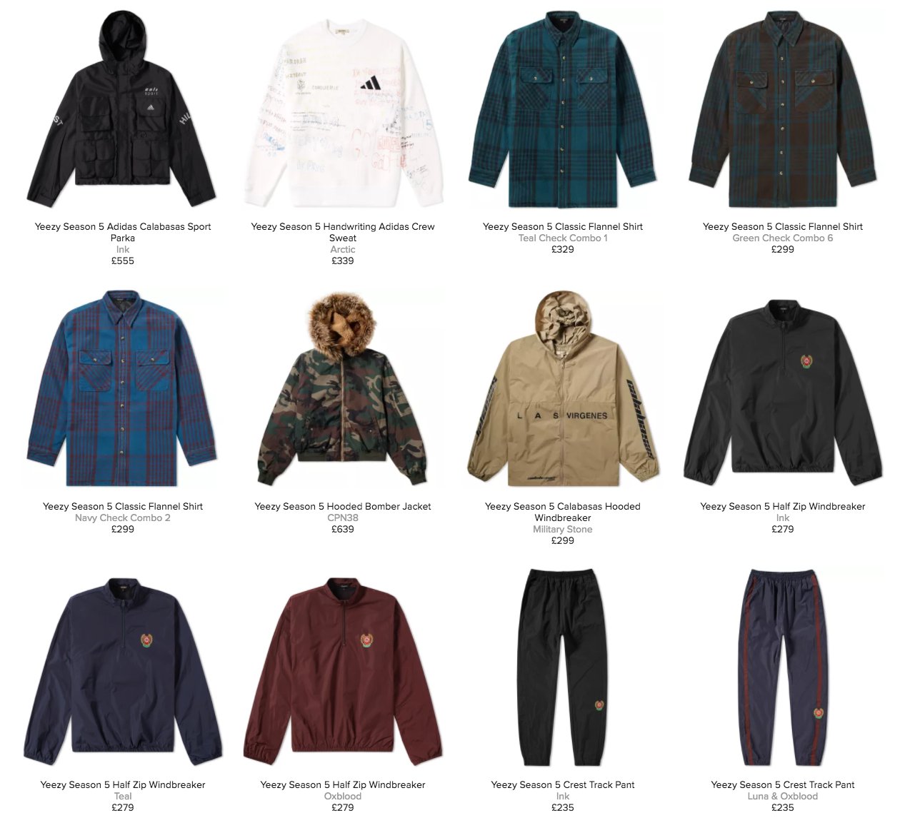 yeezy classic flannel